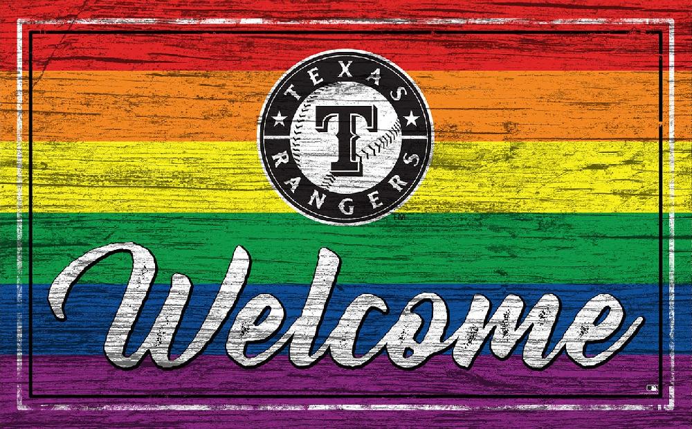 fan creations Texas Rangers Welcome Pride 11x19