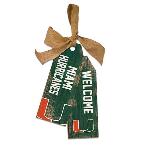 fan creations University of Miami 12" Team Tags
