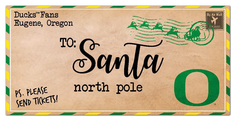 fan creations University of Oregon To Santa 6x12