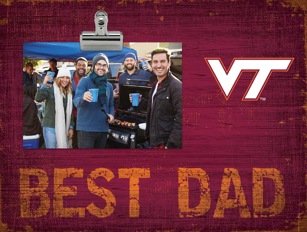 fan creations Virginia Tech Best Dad Clip Frame