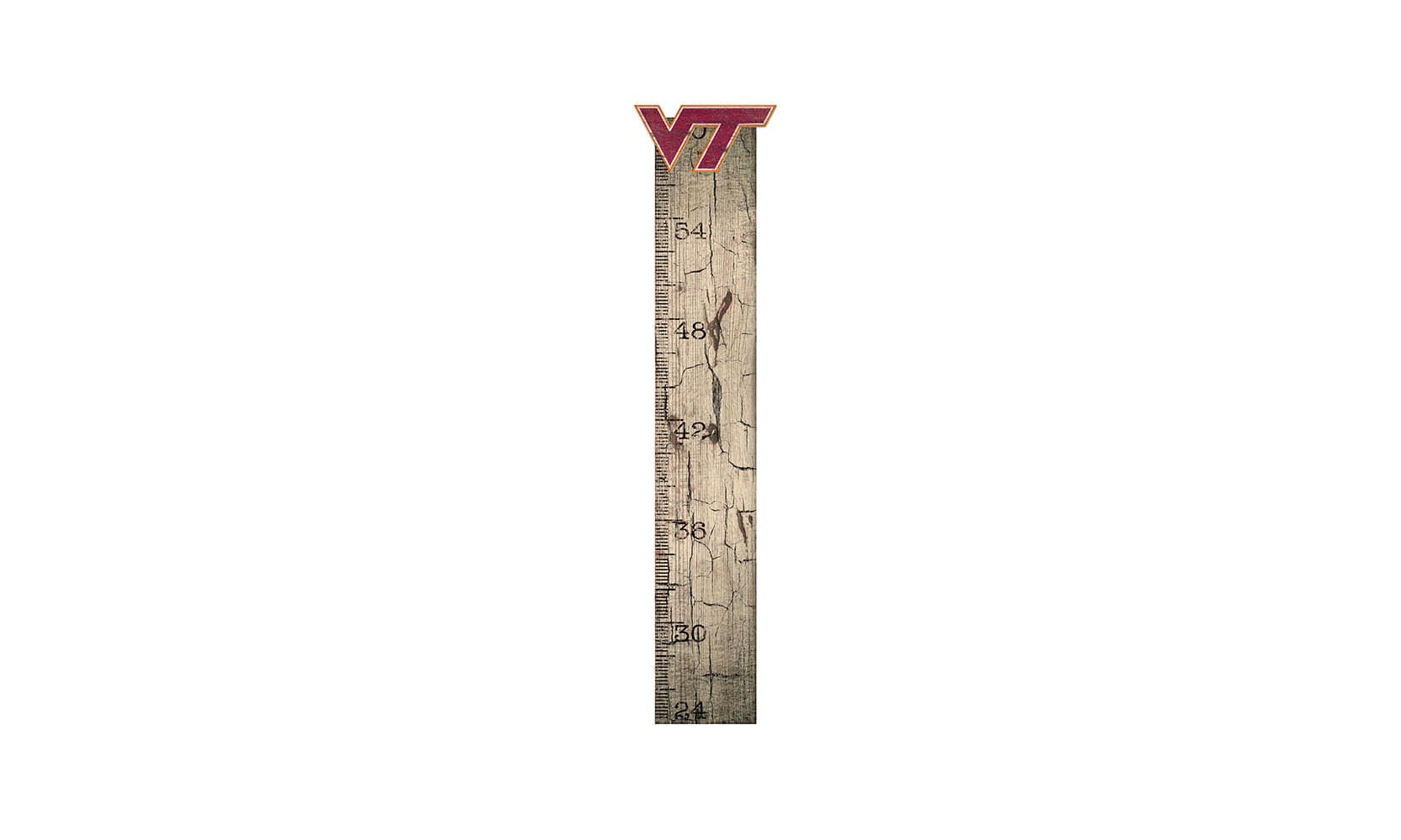 fan creations Virginia Tech Growth Chart Sign