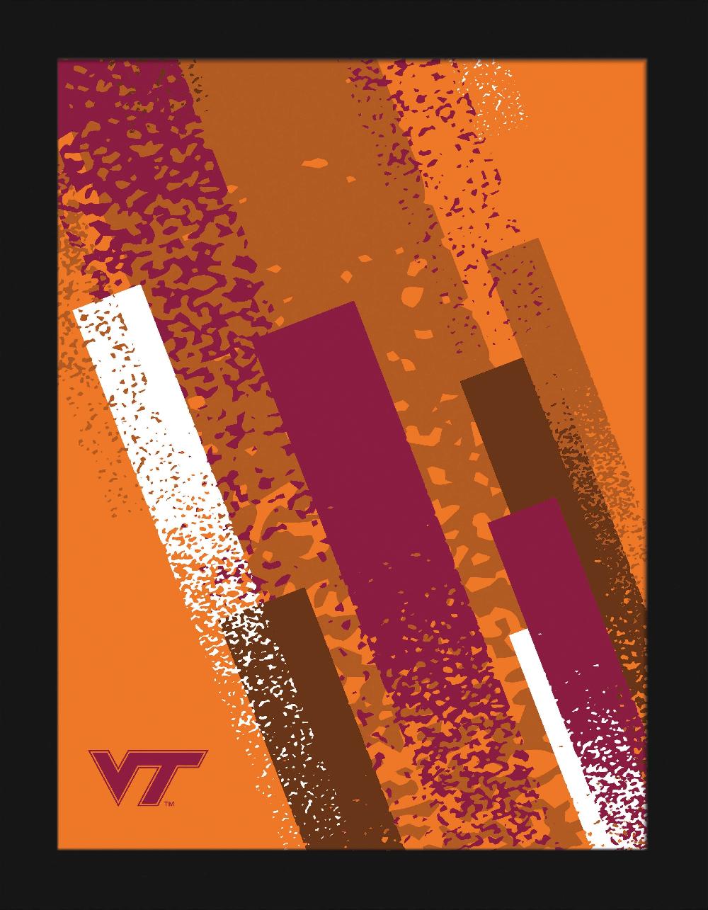 fan creations Virginia Tech Team Color 12x16