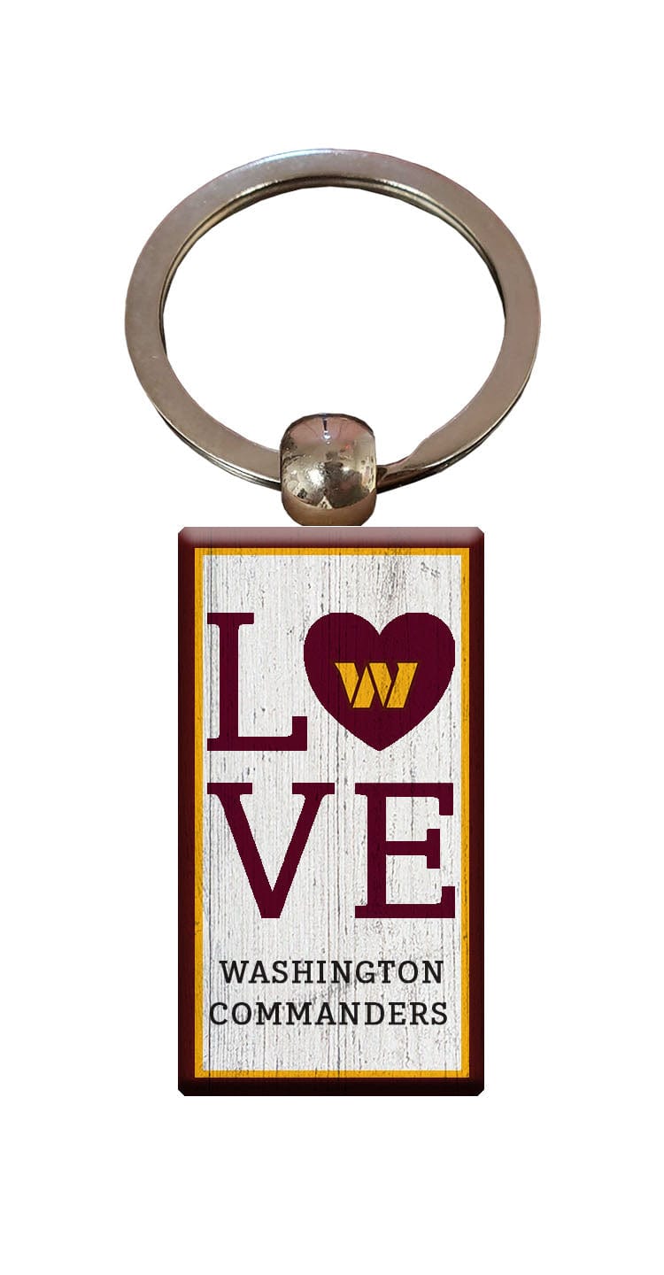 fan creations Washington Commanders Love Keychain