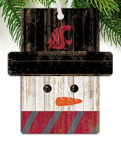 fan creations Washington State Snowman Ornament