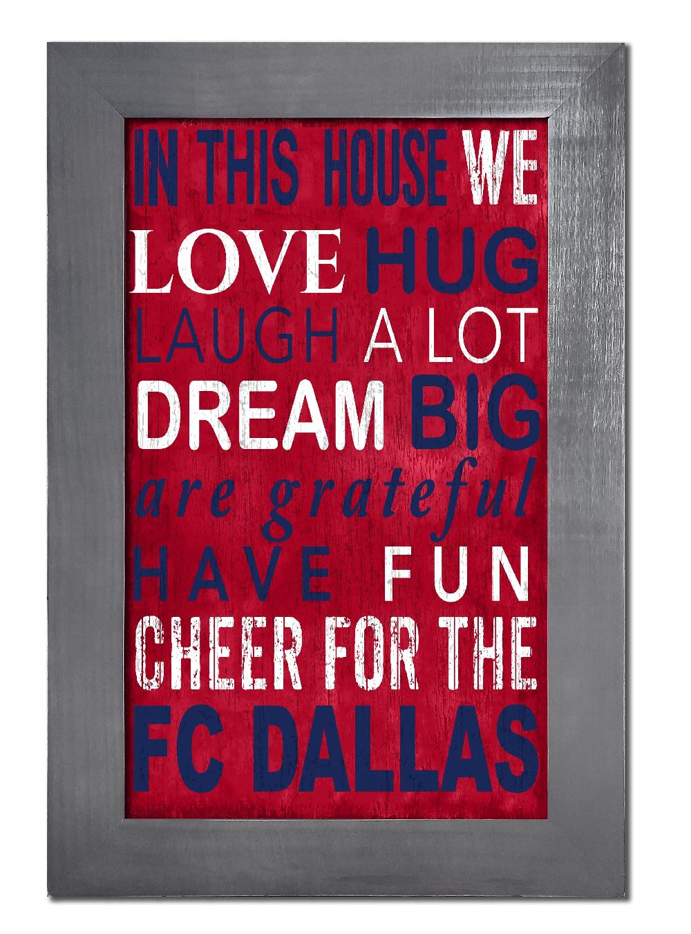 fan creations FC Dallas Color In This House 11x19 Framed