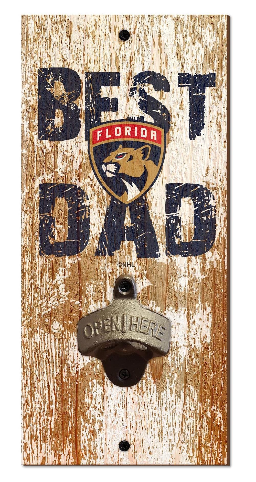 fan creations Florida Panthers Best Dad Bottle Opener