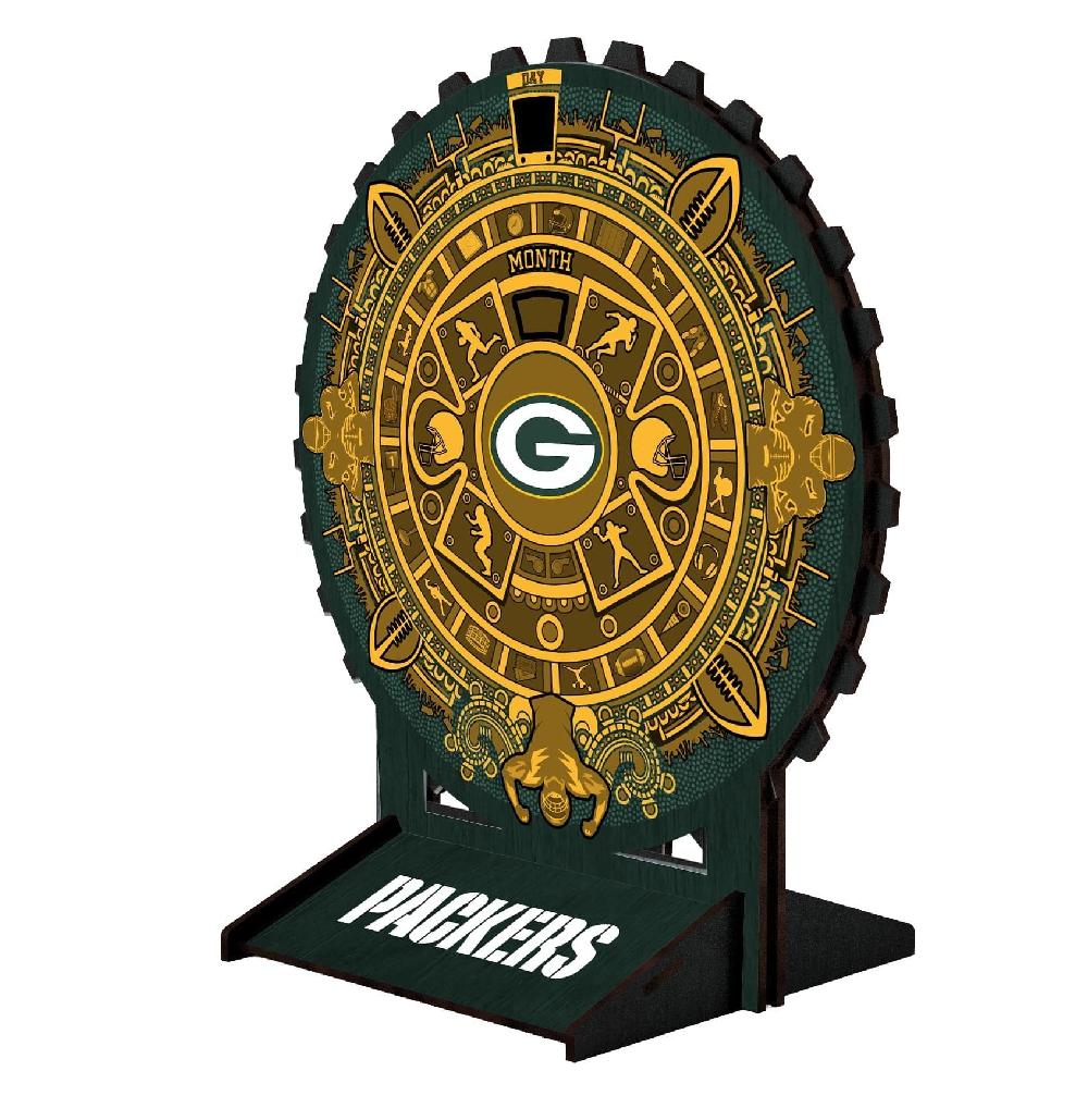 fan creations Green Bay Packers 8in Circle Desktop Calendar
