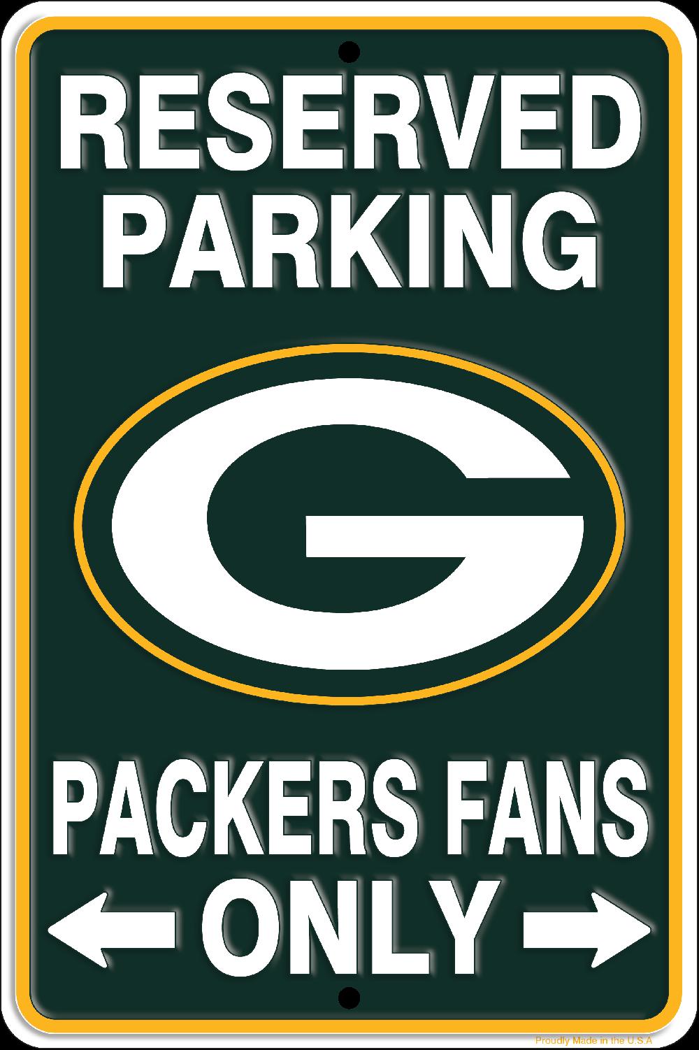 fan creations Green Bay Packers Reserved Parking Metal 12x8in