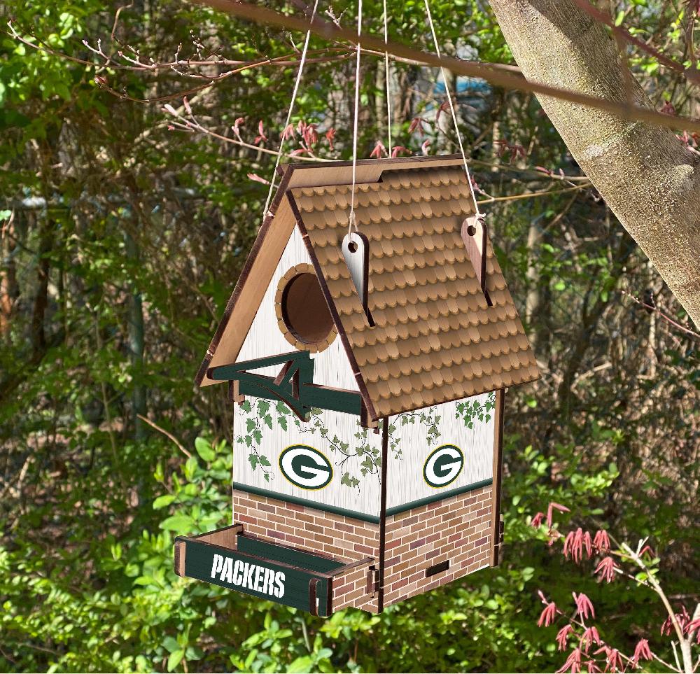 fan creations Green Bay Packers Team Bird House Unassembled