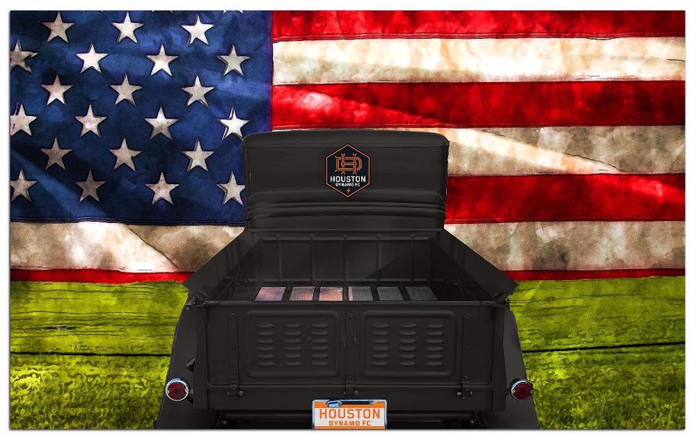 fan creations Houston Dynamo Patriotic Retro Truck 11x19
