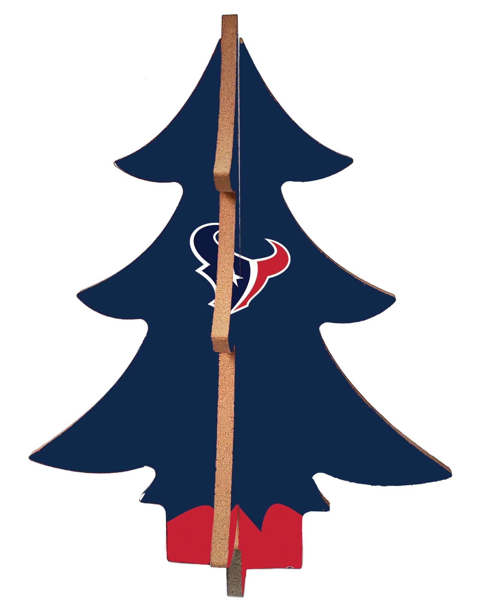 fan creations Houston Texans Team Color Desktop Tree 12in
