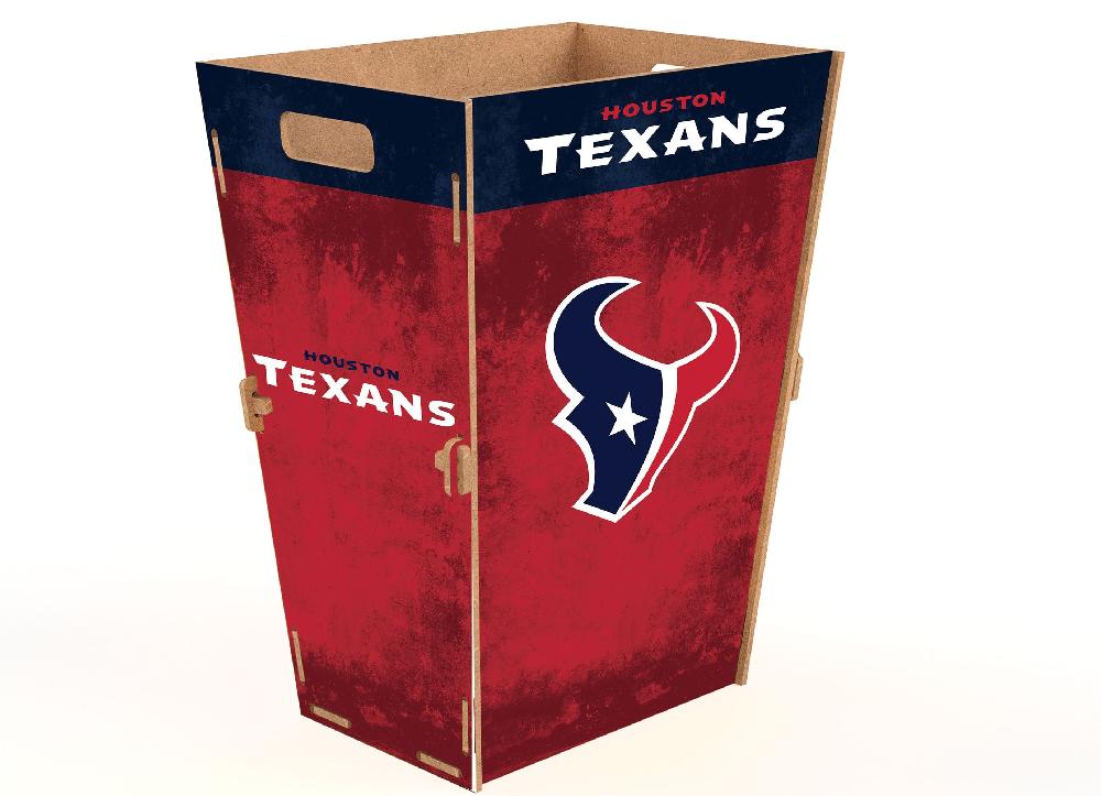 fan creations Houston Texans Team Color Waste Bin Large