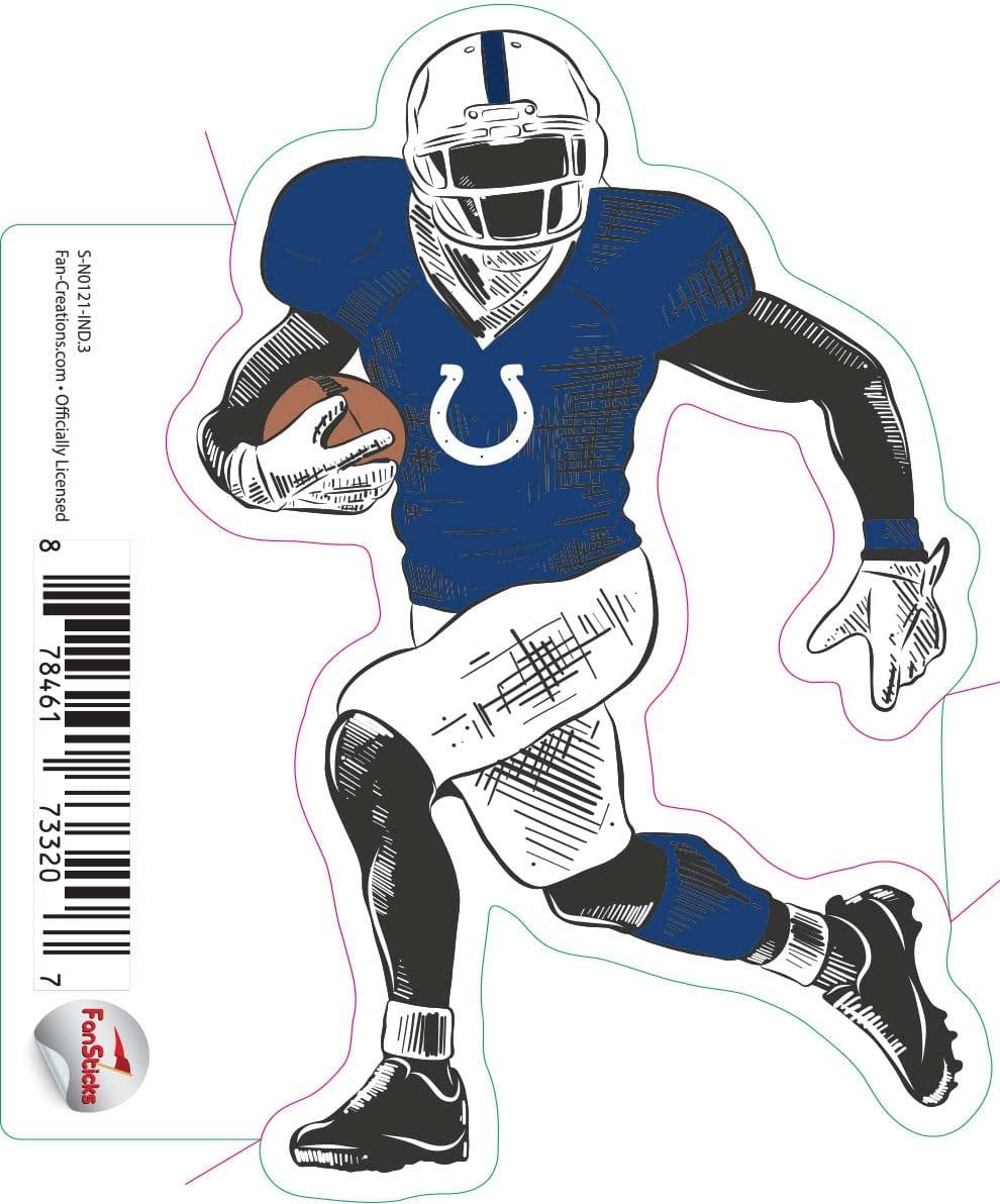 fan creations Indianapolis Colts 3in Decal Player Illustration