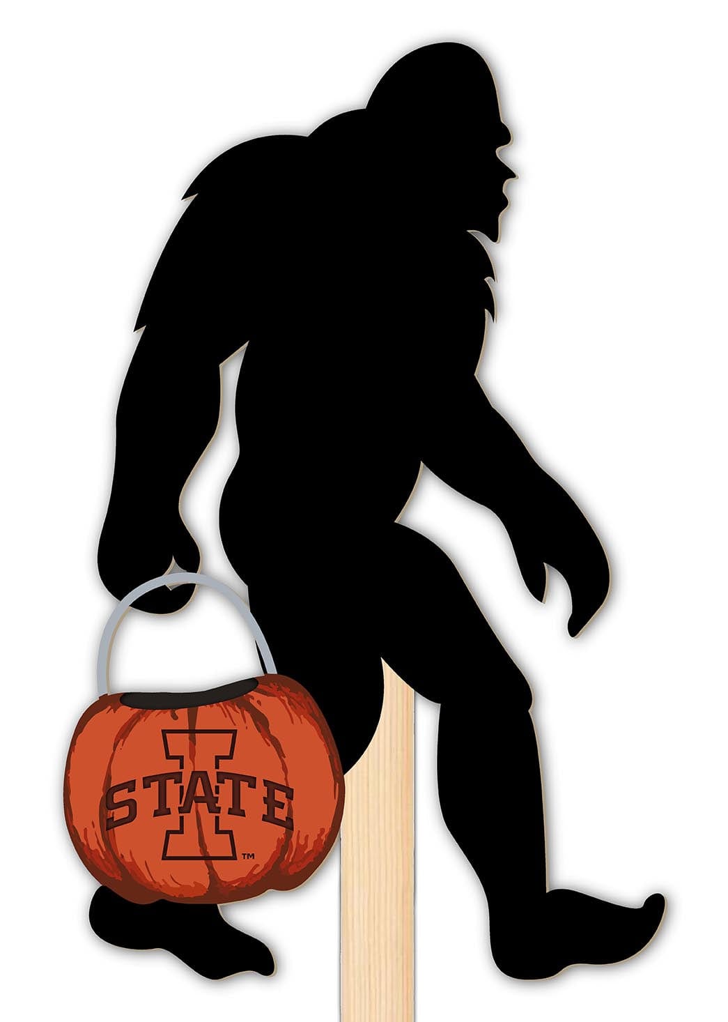 fan creations Iowa State Big Foot Halloween Yard Stake