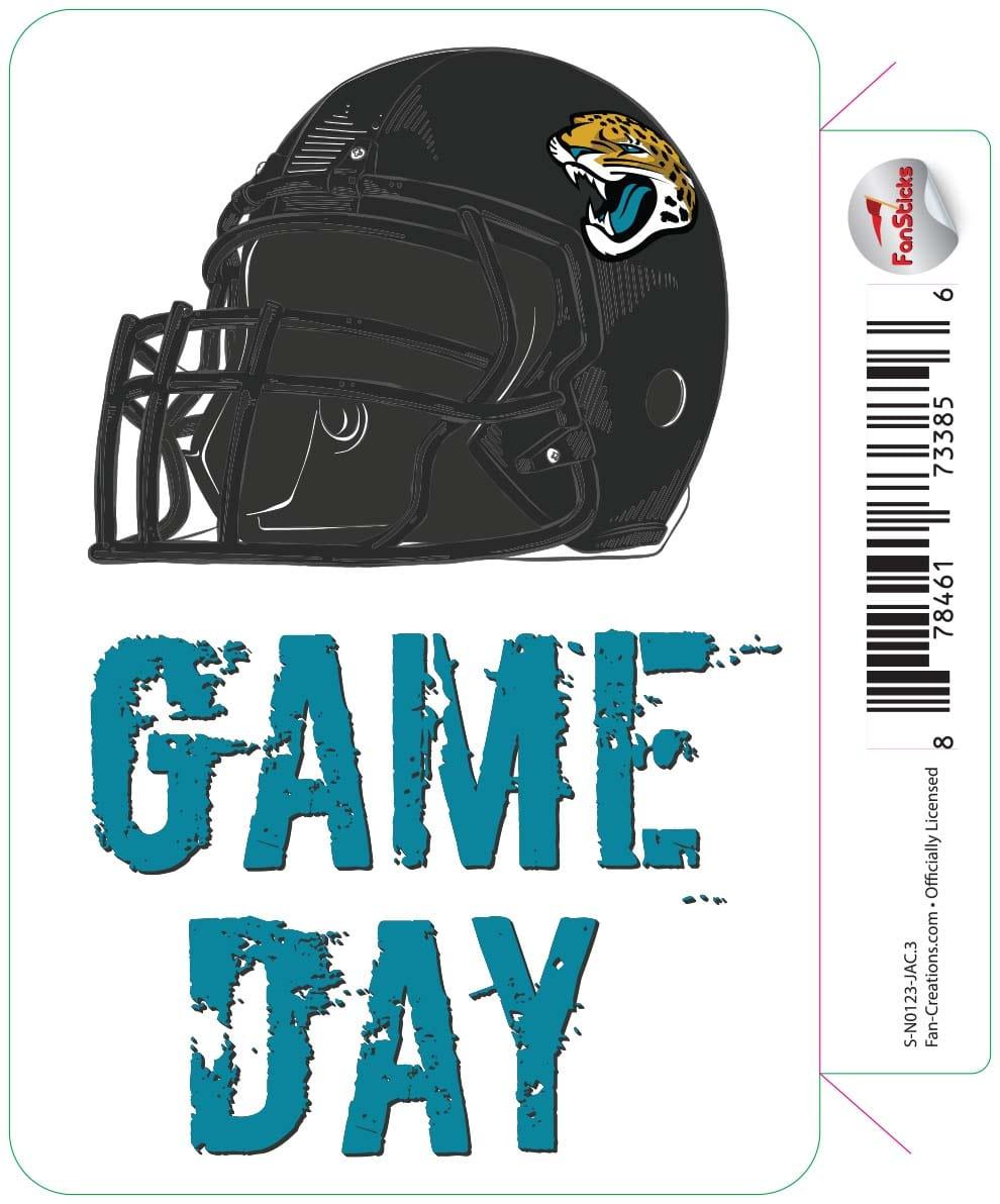 fan creations Jacksonville Jaguars 3in Decal Game Day Helmet