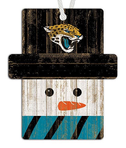 fan creations Jacksonville Jaguars Snowman Ornament