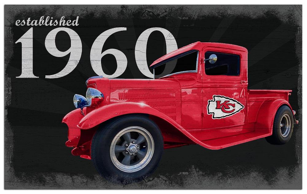 fan creations Kansas City Chiefs Established Truck 11x19