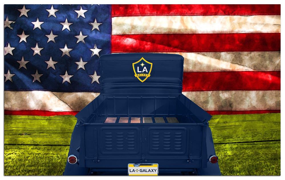 fan creations LA Galaxy Patriotic Retro Truck 11x19