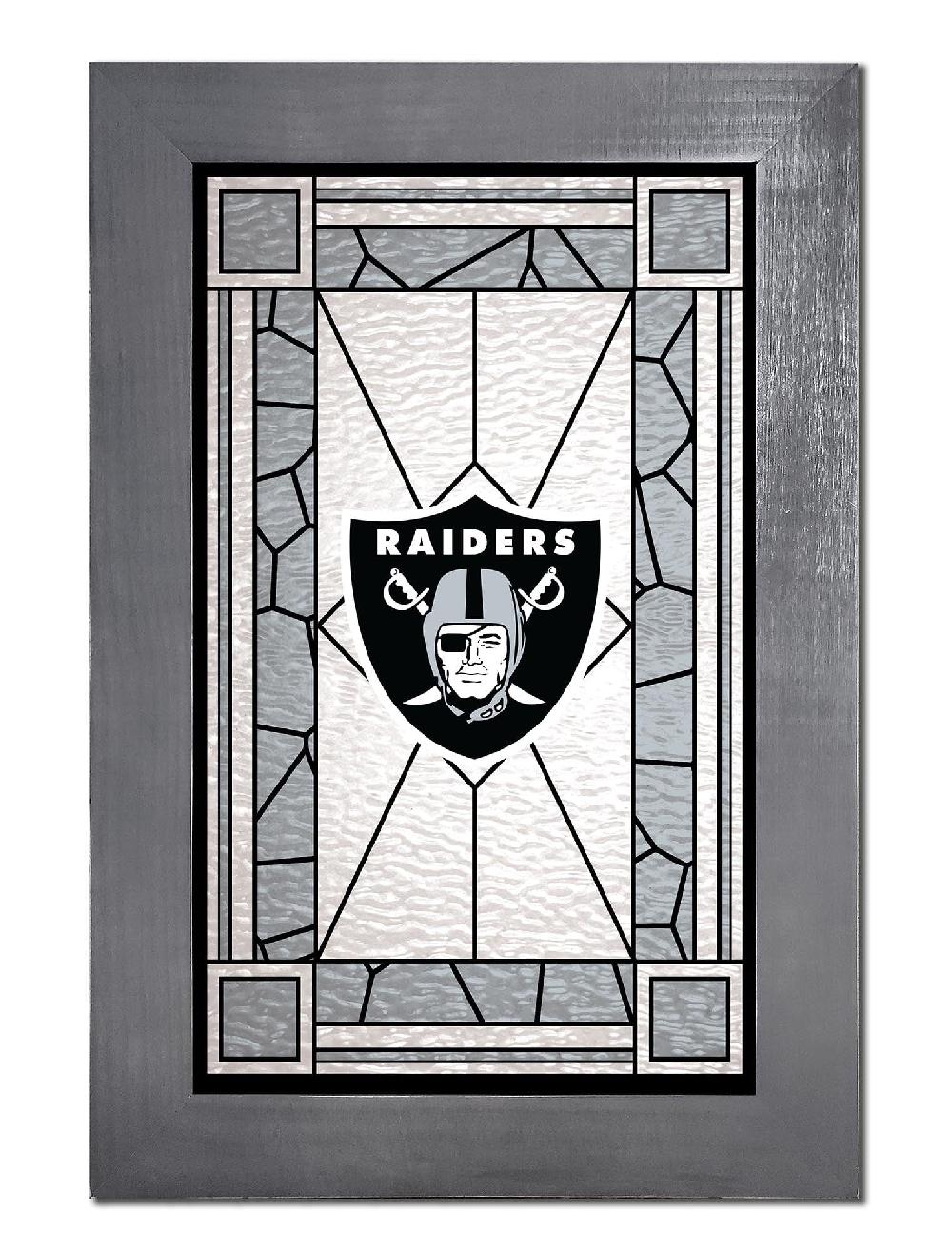 fan creations Las Vegas Raiders Stained Glass 11x19