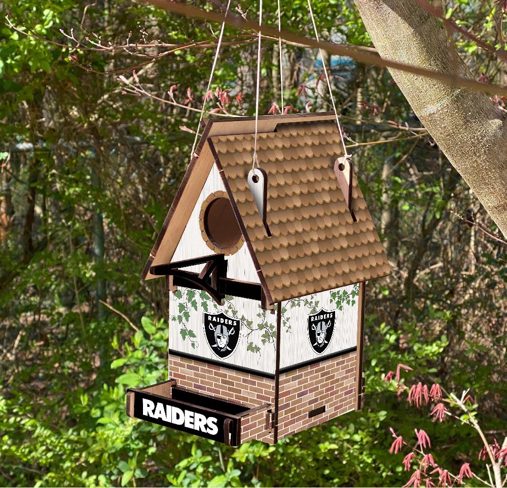 fan creations Las Vegas Raiders Team Bird House Unassembled