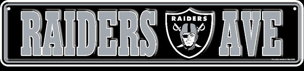 fan creations Las Vegas Raiders Team Boulevard Metal 4x18