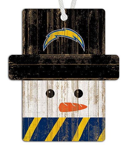 fan creations Los Angeles Chargers Snowman Ornament