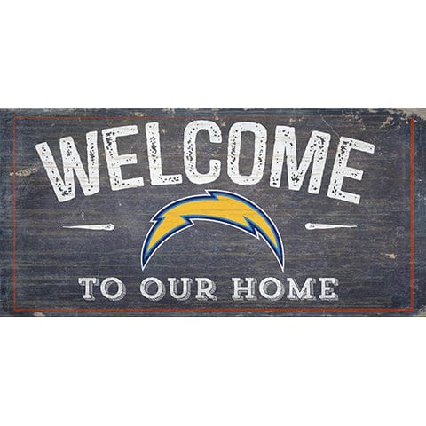 fan creations Los Angeles Chargers Welcome Distressed 6 x 12