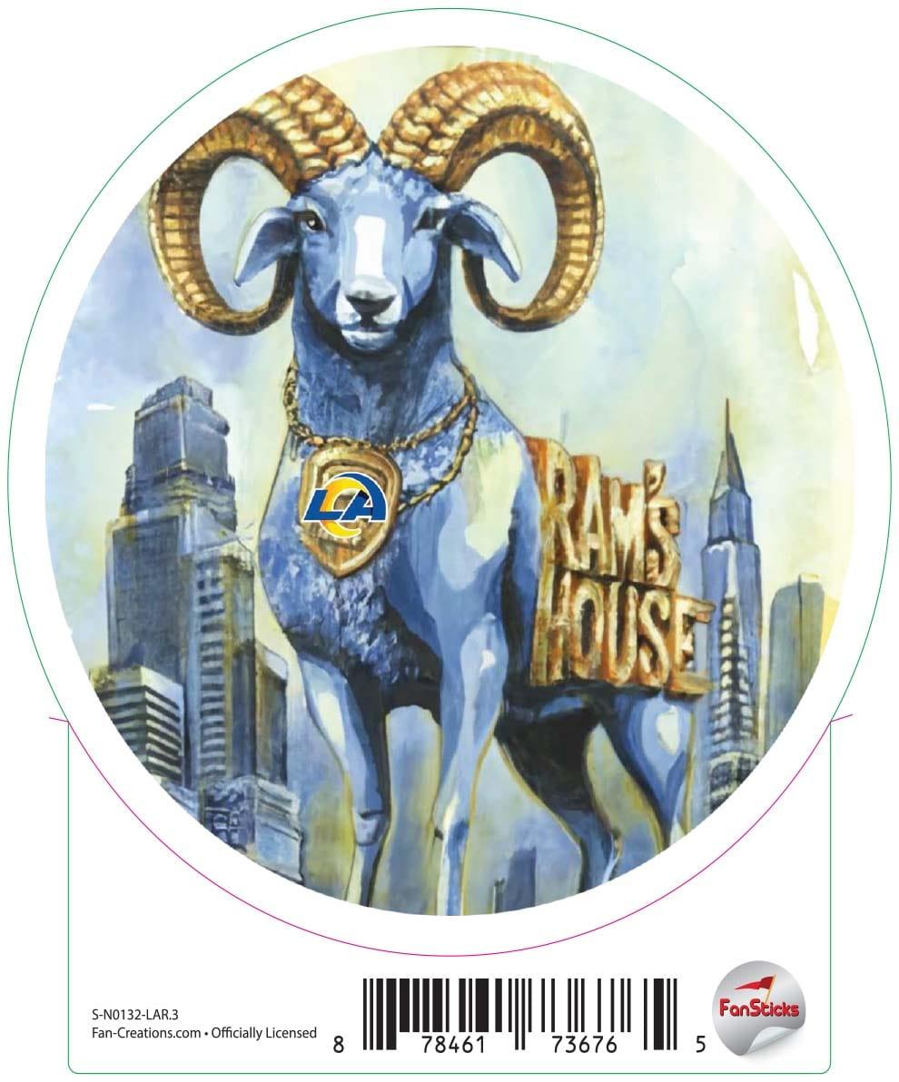 fan creations Los Angeles Rams 3in Decal Los Angeles Rams