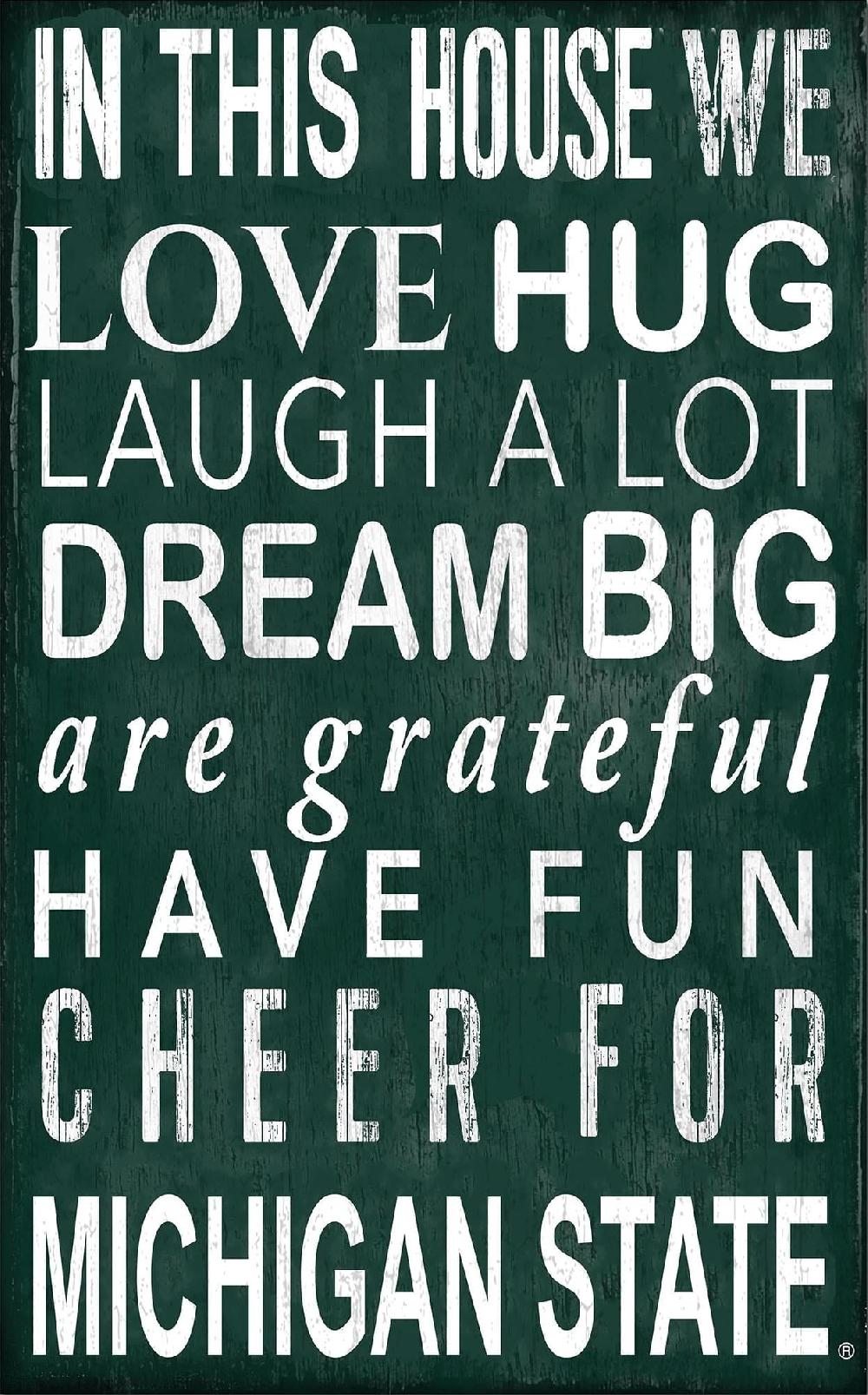 fan creations Michigan State In This House 11x19 Sign