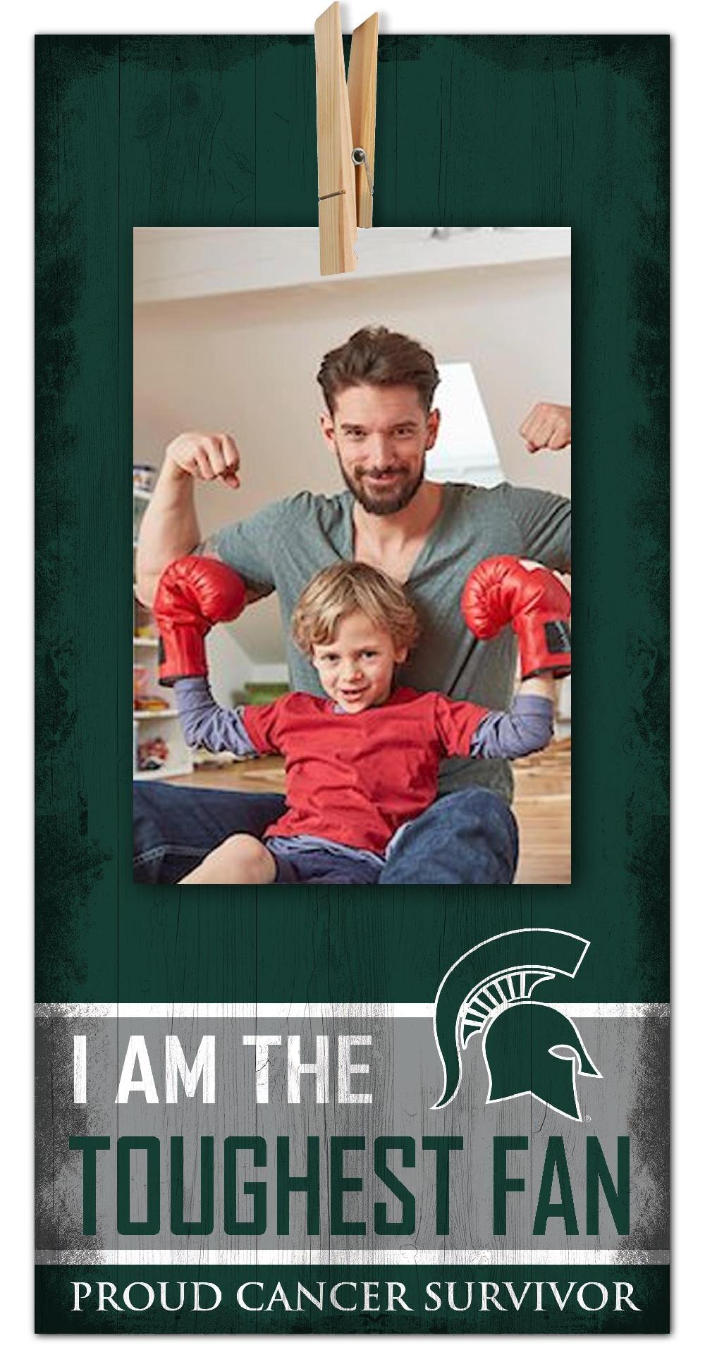 fan creations Michigan State Toughest Fan Clothespin 6x12