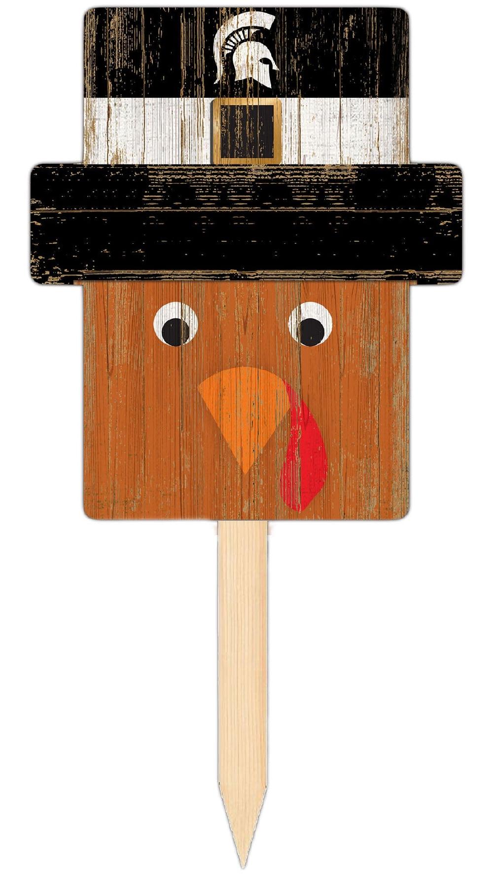 fan creations Michigan State Turkey Head Yard Stake