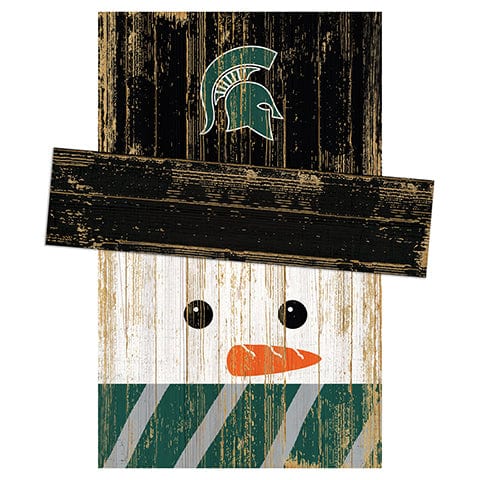 fan creations Michigan State University Snowman Head