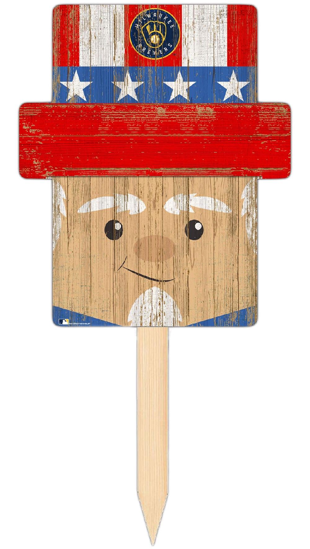 fan creations Milwaukee Brewers Uncle Sam Head Yard