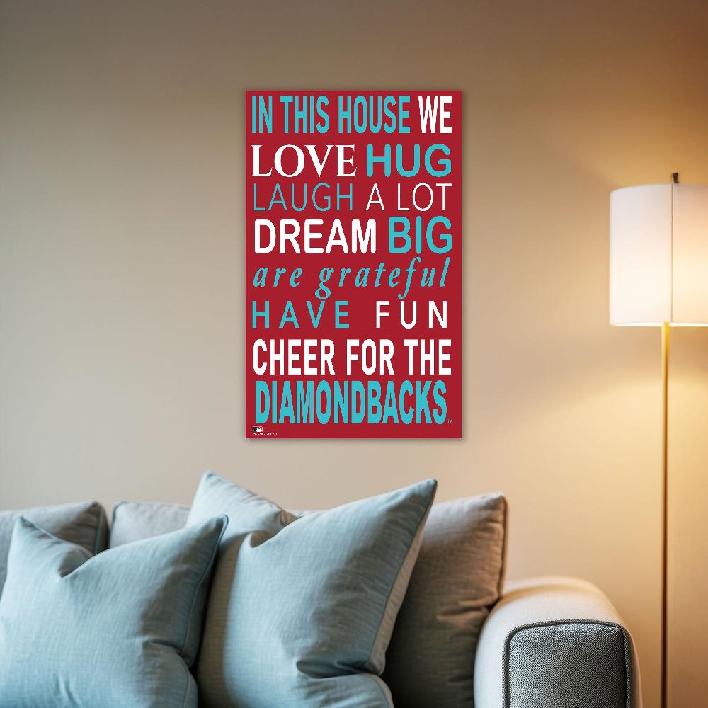 fan creations MLB Arizona Diamondbacks in This House 11x19 Wall Decor