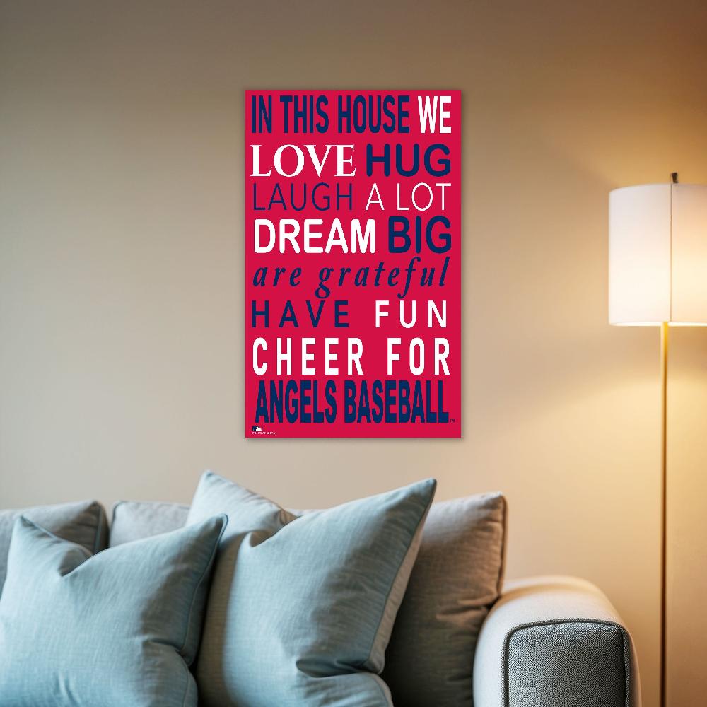 fan creations MLB Los Angeles Angels in This House 11x19 Wall Decor