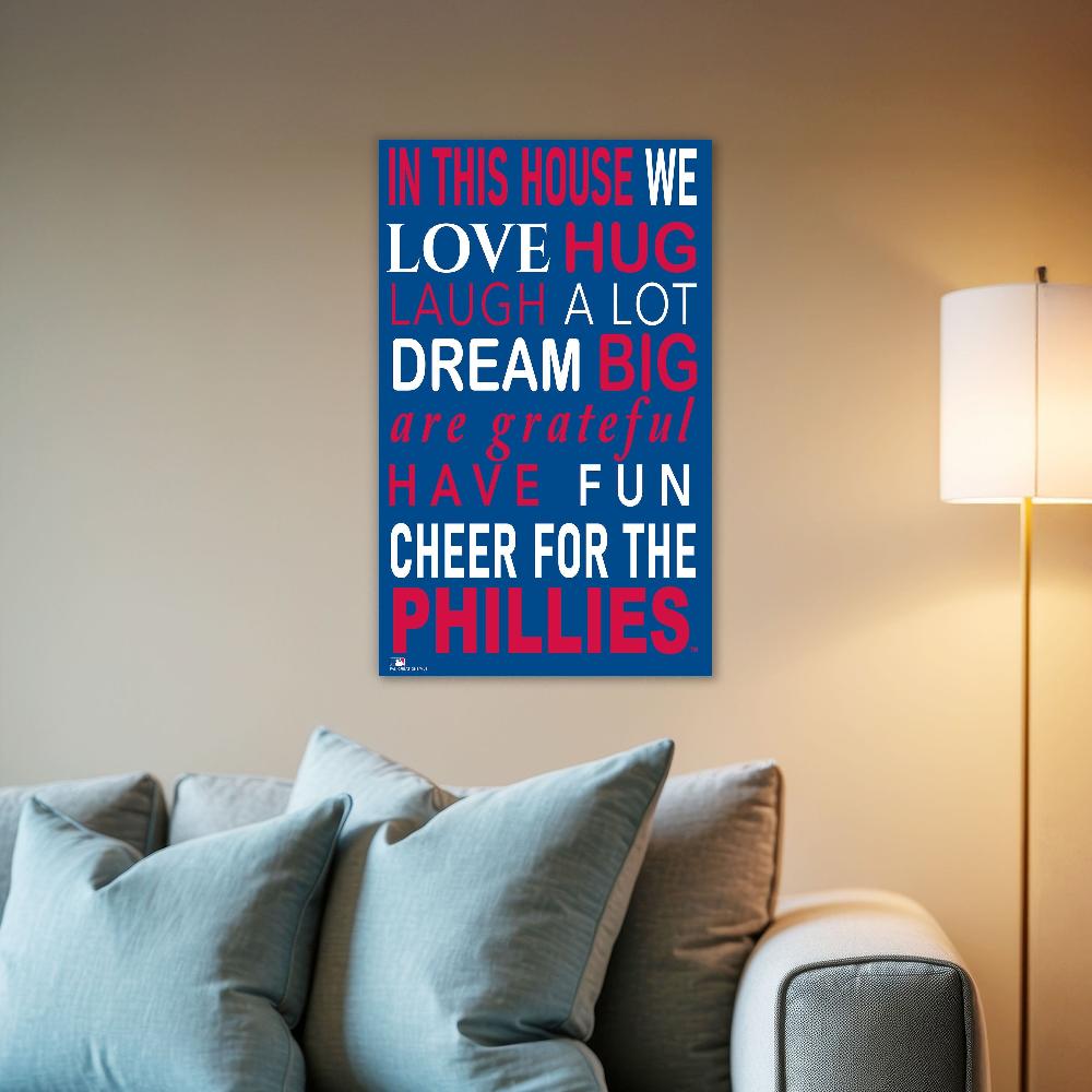 fan creations MLB Philadelphia Phillies in This House 11x19 Wall Decor