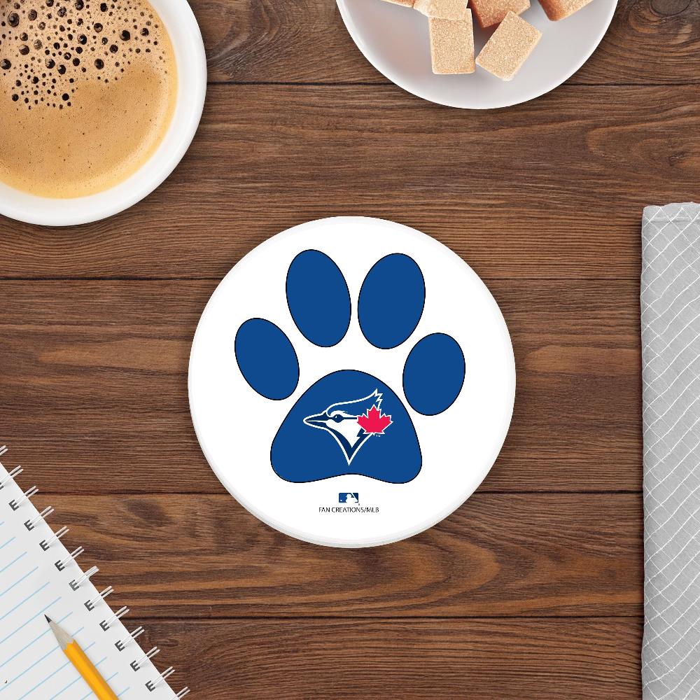 fan creations MLB - Toronto Blue Jays 4 in Round Dog Paw Coaster