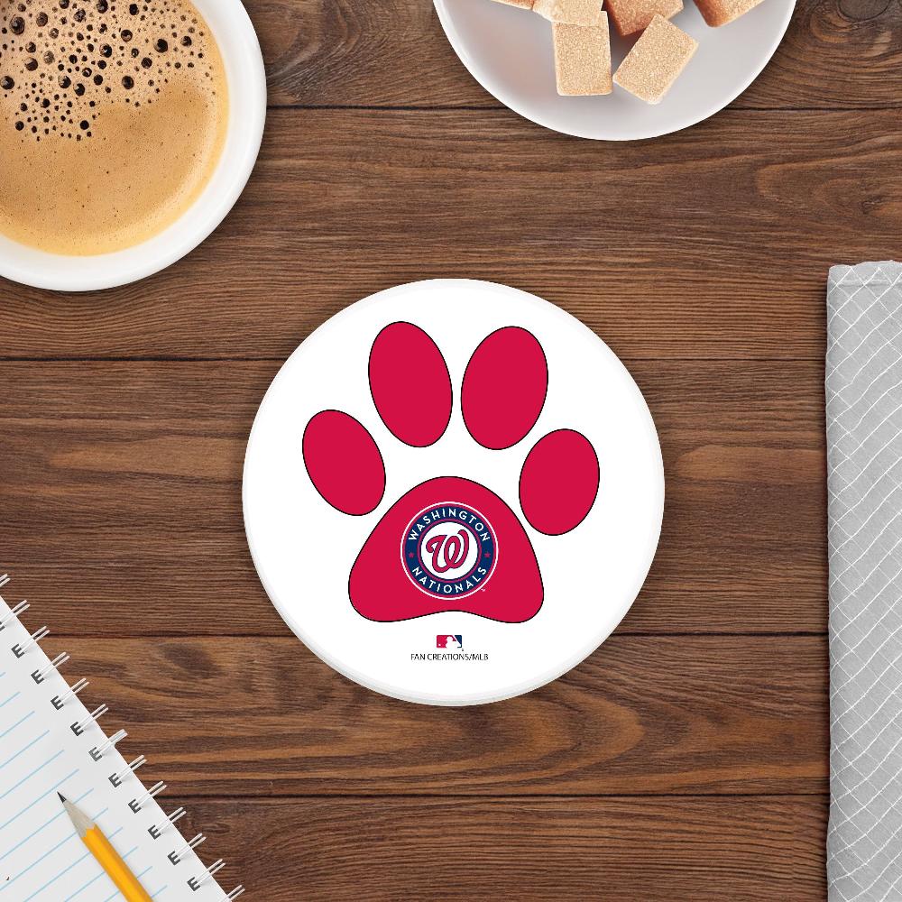 fan creations MLB - Washington Nationals 4 in Round Dog Paw Coaster