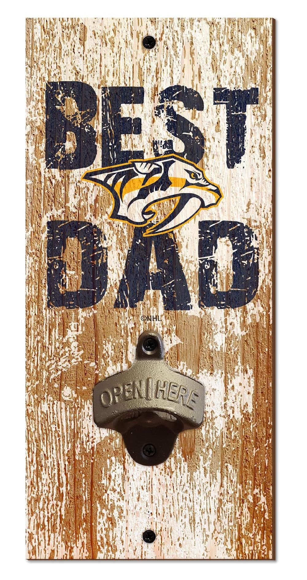 fan creations Nashville Predators Best Dad Bottle Opener