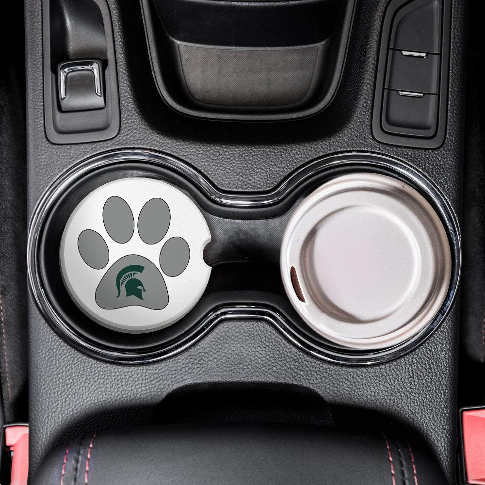 fan creations NCAA - Michigan State University Dog Paw Car Coaster
