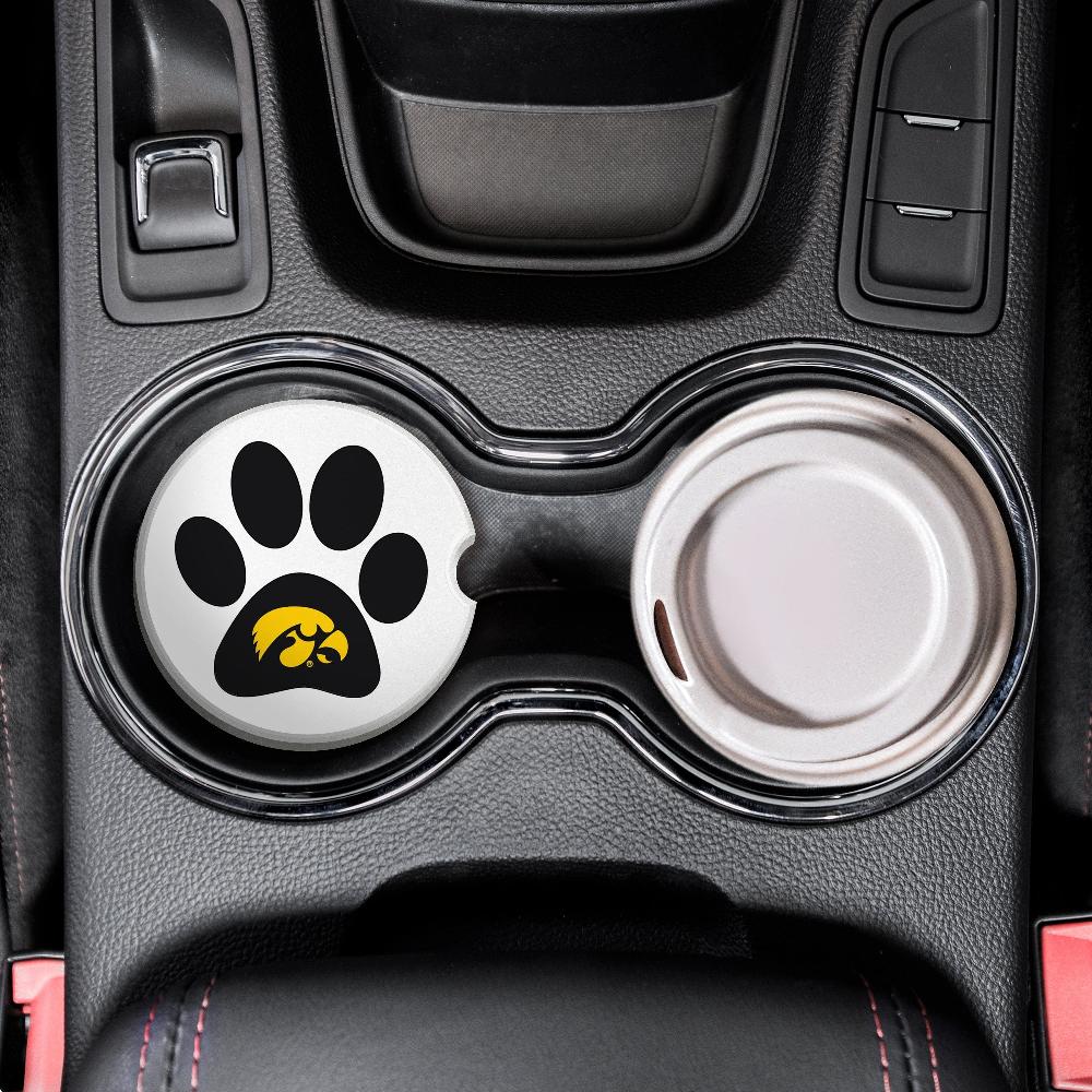 fan creations NCAA - University of Iowa Dog Paw Car Coaster