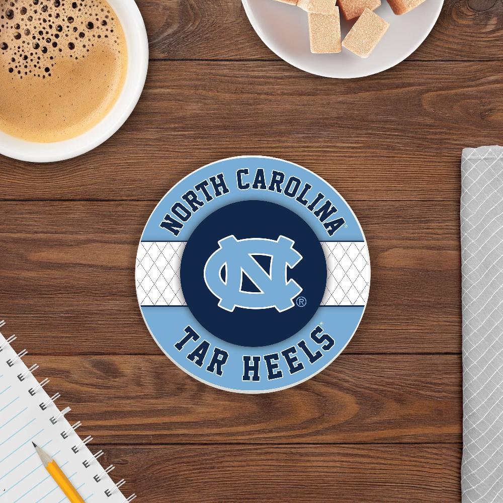 fan creations NCAA - University of North Carolina at Chapel Hill 4 inch Ceramic Argyle Coaster