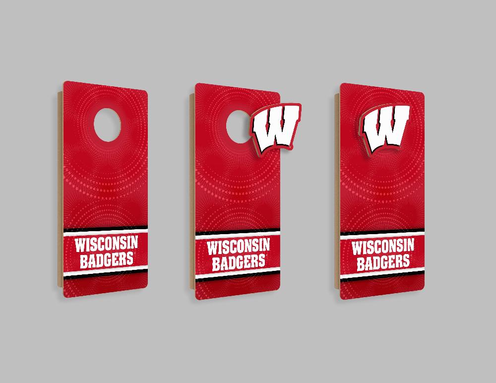 fan creations NCAA Wall Art thats also Corn Hole -University of Wisconsin
