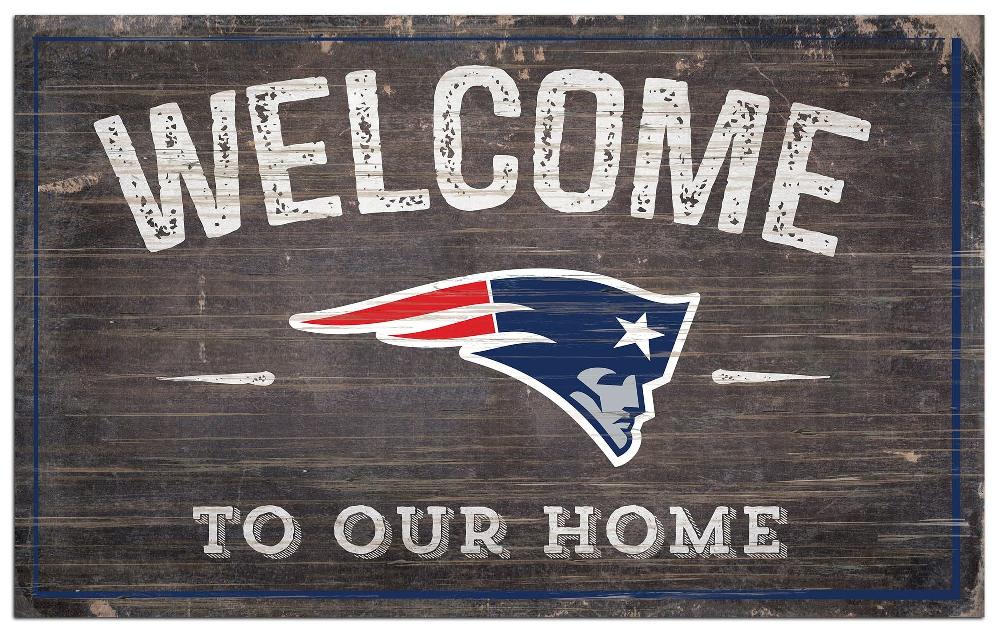 fan creations New England Patriots 11x19in Welcome Sign