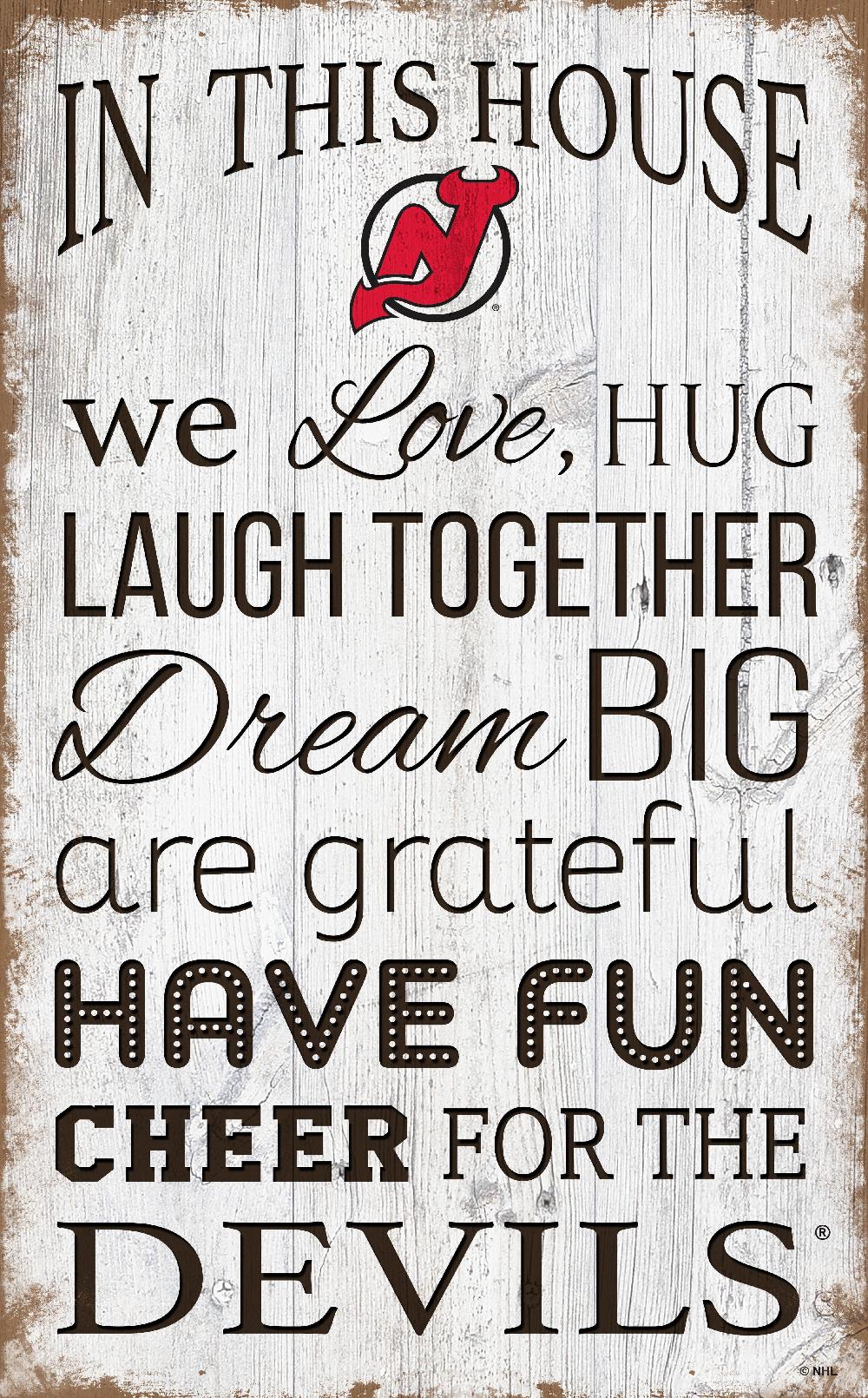 fan creations New Jersey Devils In This House 11x19