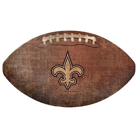 fan creations New Orleans Saints 12" Football Shaped Sign