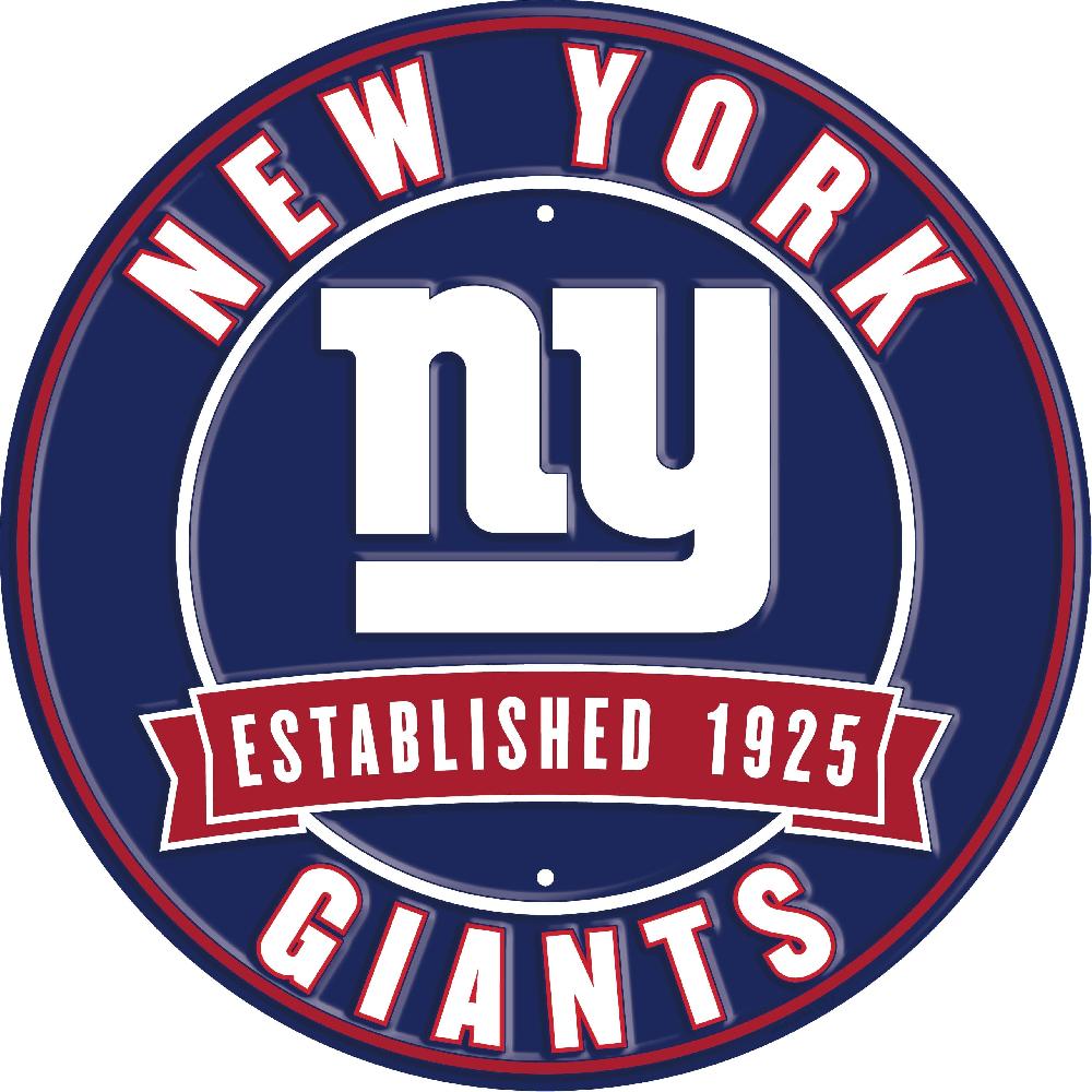 fan creations New York Giants Metal Established Date Circle