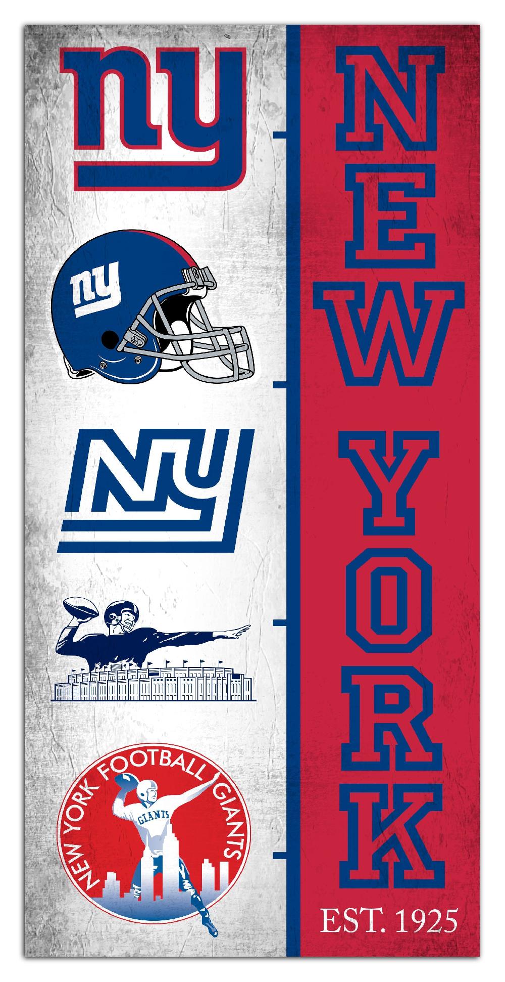 fan creations New York Giants Team Logo Progression 6x12