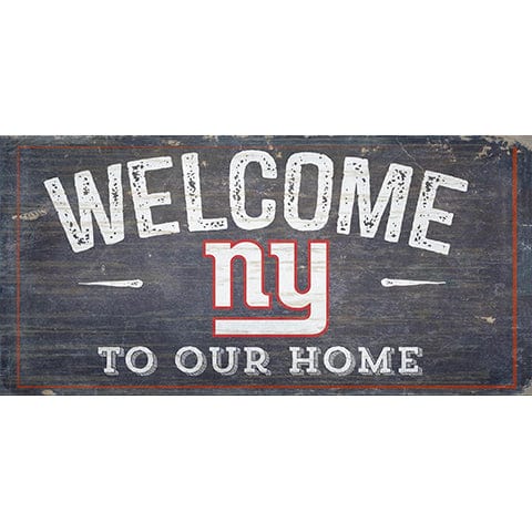 fan creations New York Giants Welcome Distressed 6 x 12