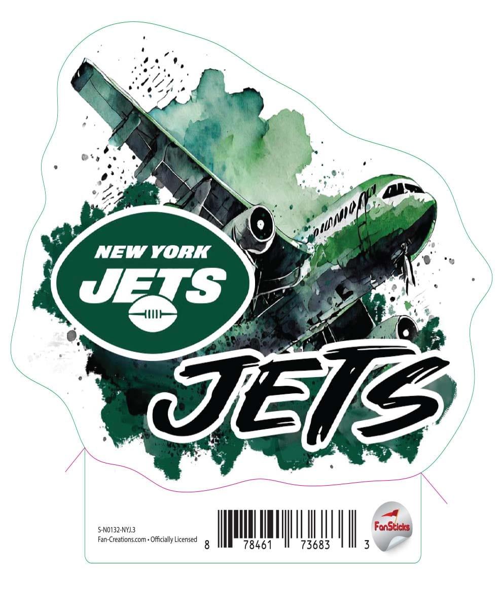 fan creations New York Jets 3in Decal Team "New York Jets"